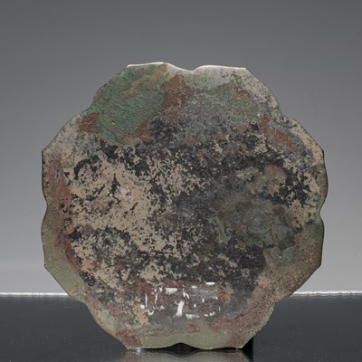 Lot 93 - MIRROR DEPICTING FLOWERS