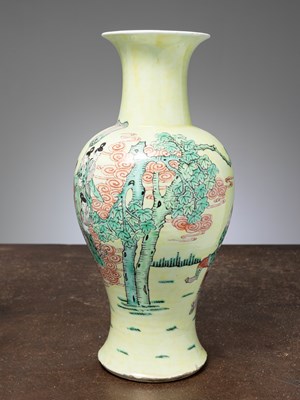 Lot 93 - (R) A YEN-YEN BALUSTER VASE, CHINA, KANGXI, 19TH CENTURY