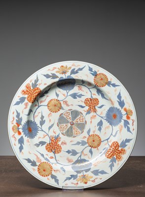 Lot 80 - (R) A BIG IMARI PLATE, CHINA 18TH CENTURY