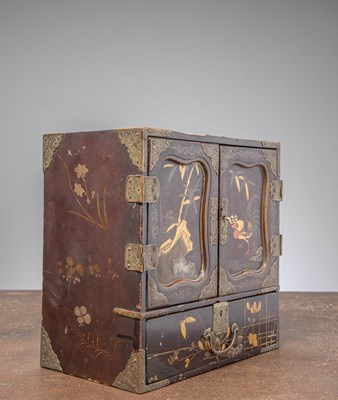 Lot 87 - (R) A JAPANESE LACQUER CABINET (KODANSU), MEIJI PERIOD, 19TH CENTURY