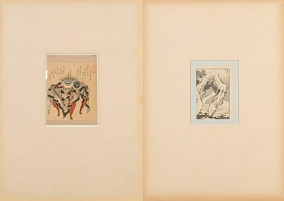 Lot 117 - (R) TWO JAPANESE WOODBLOCK PRINT AND EDO TO MEIJI PERIOD