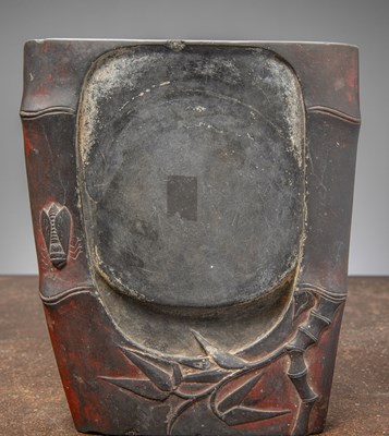 Lot 24 - (R) A CHINESE SCHOLARS DESK INK STONE