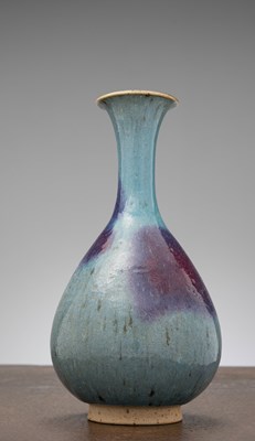 Lot 81 - A CHINESE JUN WARE VASE WITH PURPLE SPLASHES, YUAN DYNASTY