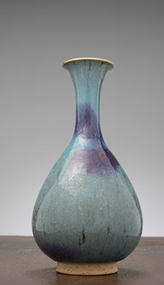 Lot 81 - A CHINESE JUN WARE VASE WITH PURPLE SPLASHES, YUAN DYNASTY