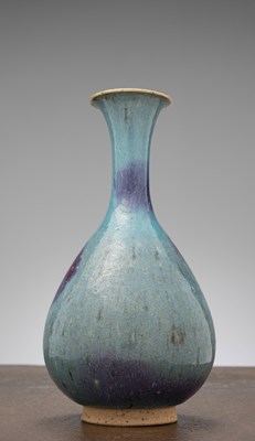 Lot 81 - A CHINESE JUN WARE VASE WITH PURPLE SPLASHES, YUAN DYNASTY