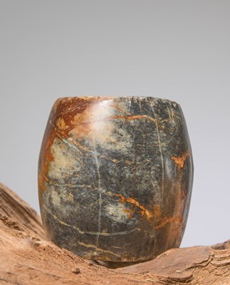 Lot 399 - A CHINESE JADE TUBE, CHINA, HONGSHAN CULTURE