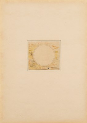 Lot 40 - (R) ALBUM PAGES WITH TWO JAPANESE WORKS ON PAPER, EDO PERIOD