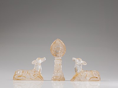 Lot 107 - DEERS WITH WHEEL OF LIFE