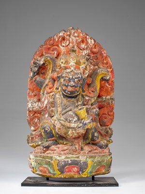 Lot 27 - THREE TANTRIC GODDESSES , VAJRAPANI - KURUKULLA - HAYAGRIVA