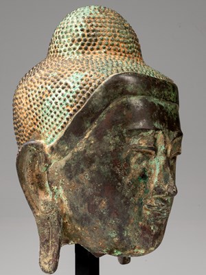 Lot 58 - HEAD OF BUDDHA