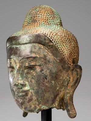 Lot 58 - HEAD OF BUDDHA