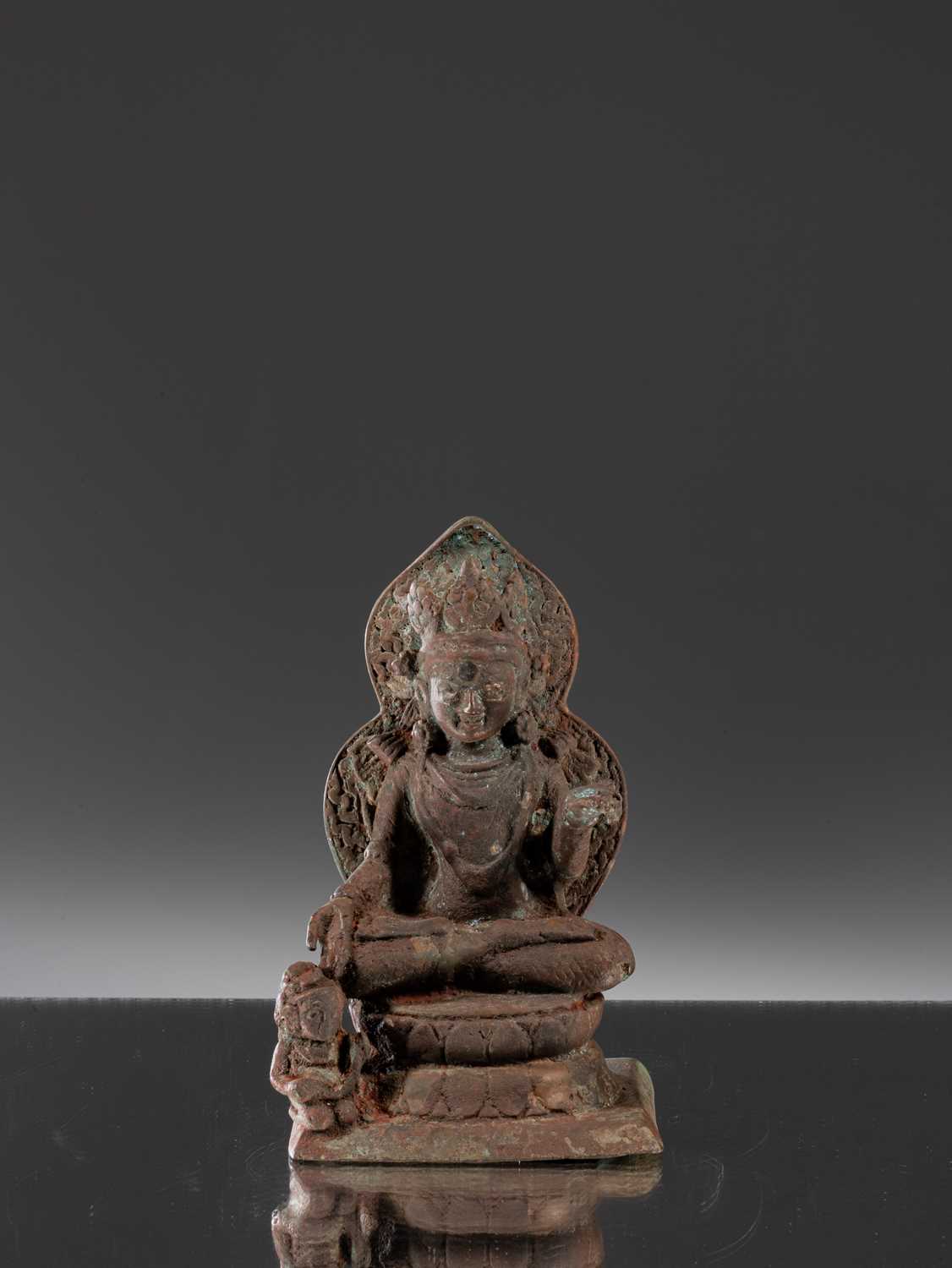 Lot 8 - CROWNED AND JEWELED BUDDHA