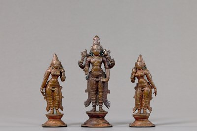 Lot 345 - GROUP OF VISHNU BRONZE INDIA 15TH CENTURY