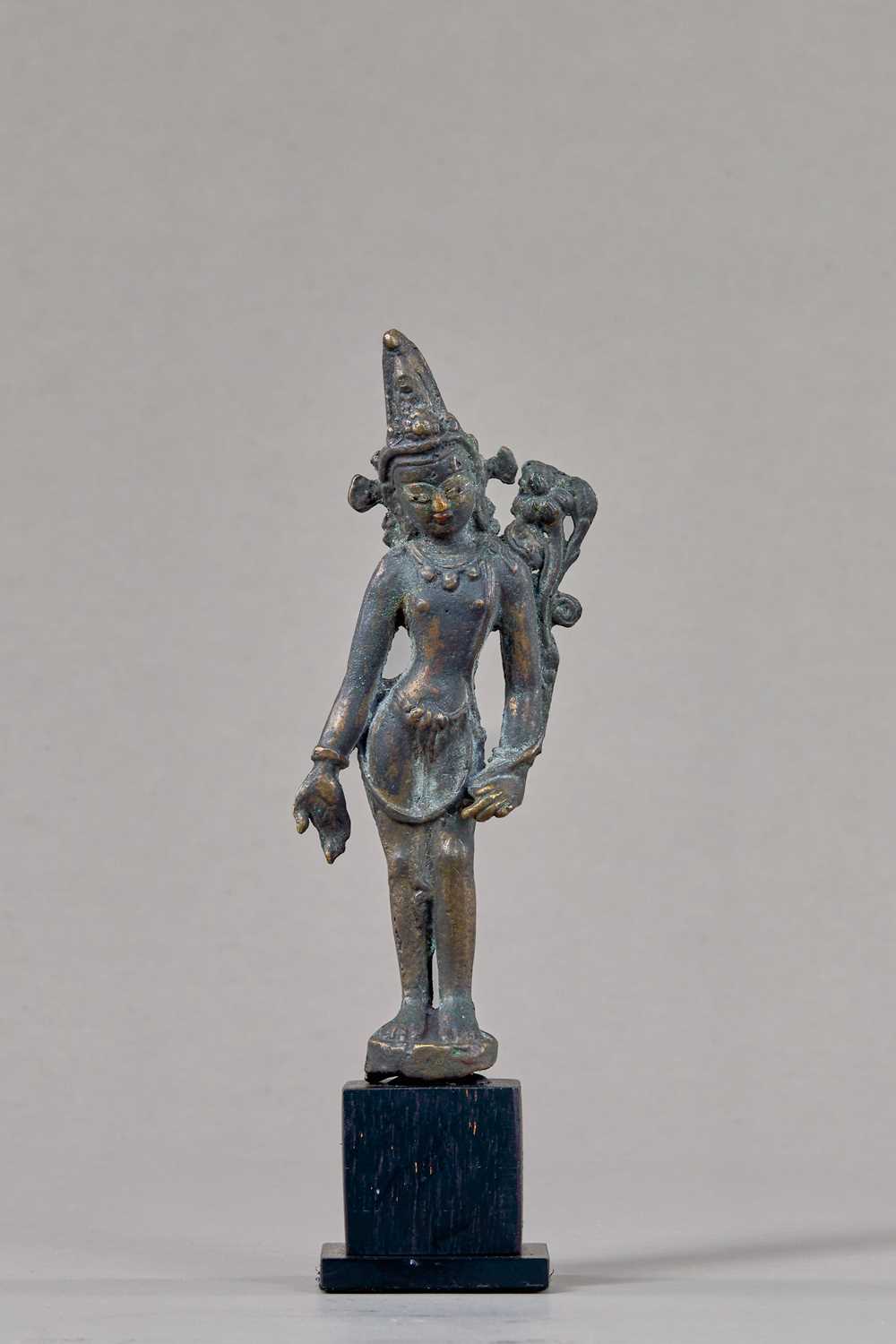 Lot 86 - STANDING PADMAPANI WITH INLAYS TIBET 13TH CENTURY