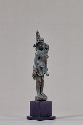 Lot 86 - STANDING PADMAPANI WITH INLAYS TIBET 13TH CENTURY
