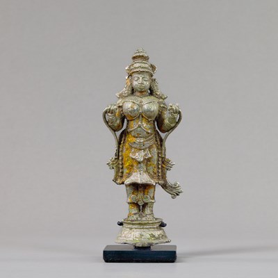 Lot 227 - STANDING SURYA SILVER ? INDIA 18TH CENTURY