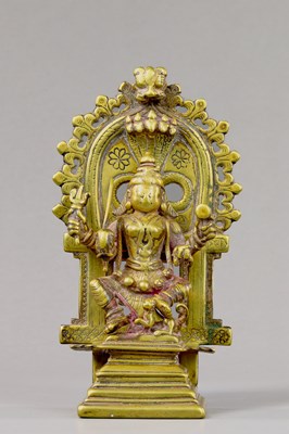 Lot 237 - DURGA BRONZE INDIA 17TH CENTURY