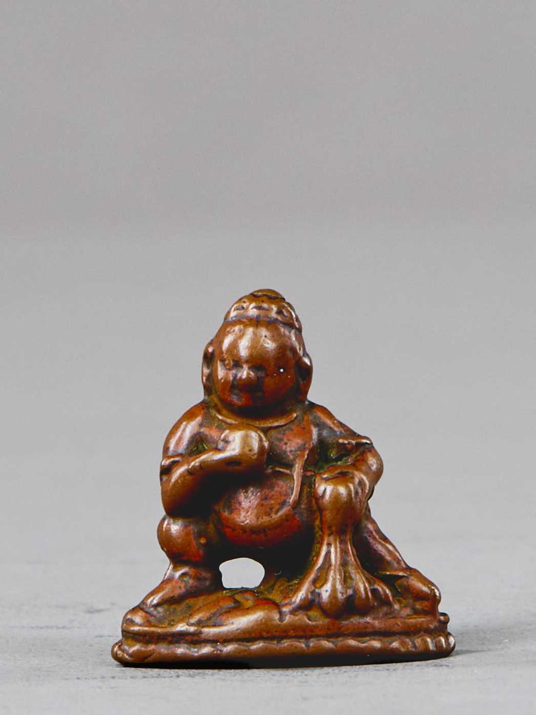 Lot 1 - STANDING JAMBHALA BRONZE TIBET 13TH C ENTURY