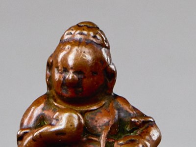 Lot 1 - STANDING JAMBHALA BRONZE TIBET 13TH C ENTURY