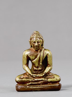 Lot 178 - SEATED BRONZE BUDDHA SRI LANGKA 13TH CENTURY