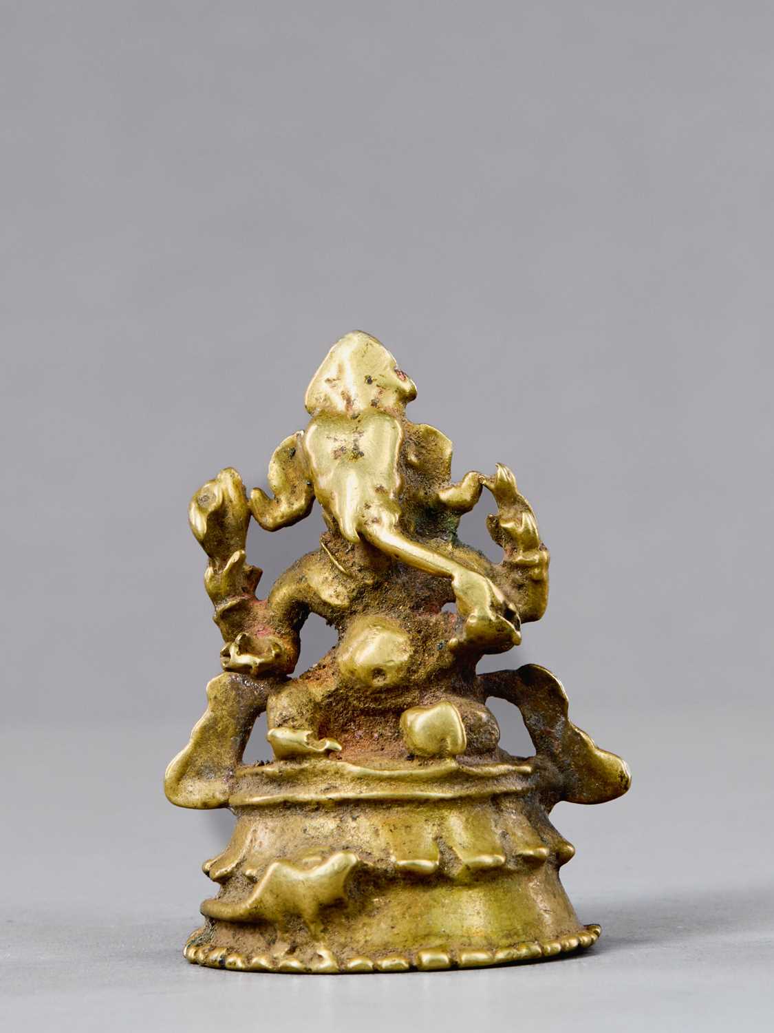 Lot 80 - GANESHA BRONZE INDIA 14TH CENTURY