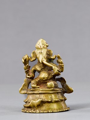 Lot 80 - GANESHA BRONZE INDIA 14TH CENTURY
