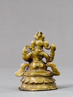 Lot 80 - GANESHA BRONZE INDIA 14TH CENTURY