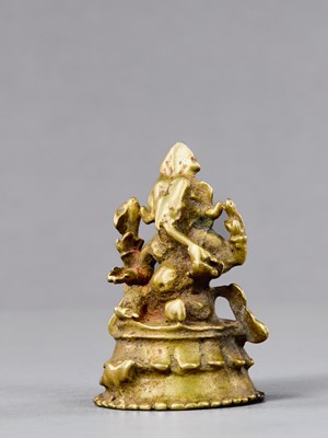 Lot 80 - GANESHA BRONZE INDIA 14TH CENTURY