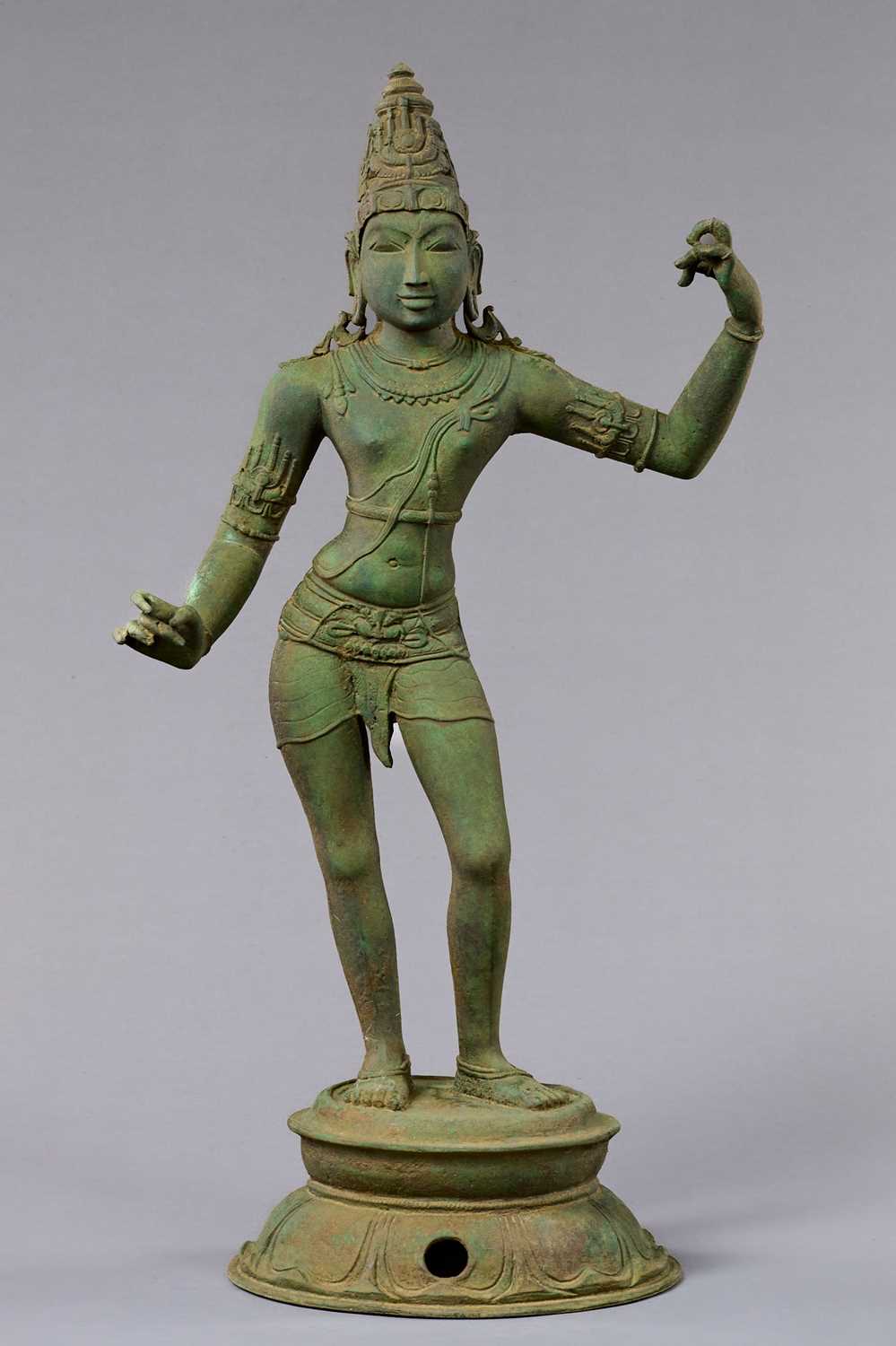 Lot 6 - STANDING BRONZE SHIVA INDIA 13TH CENTURY