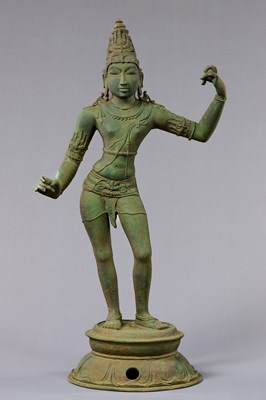 Lot 6 - STANDING BRONZE SHIVA INDIA 13TH CENTURY