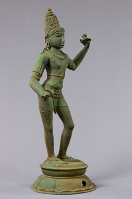 Lot 6 - STANDING BRONZE SHIVA INDIA 13TH CENTURY