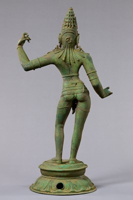 Lot 6 - STANDING BRONZE SHIVA INDIA 13TH CENTURY