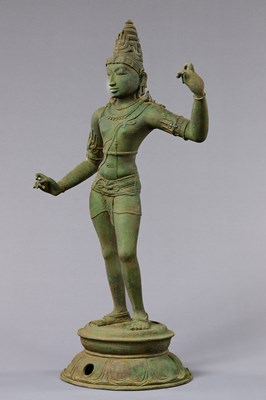 Lot 6 - STANDING BRONZE SHIVA INDIA 13TH CENTURY