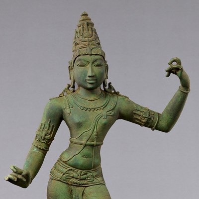 Lot 6 - STANDING BRONZE SHIVA INDIA 13TH CENTURY