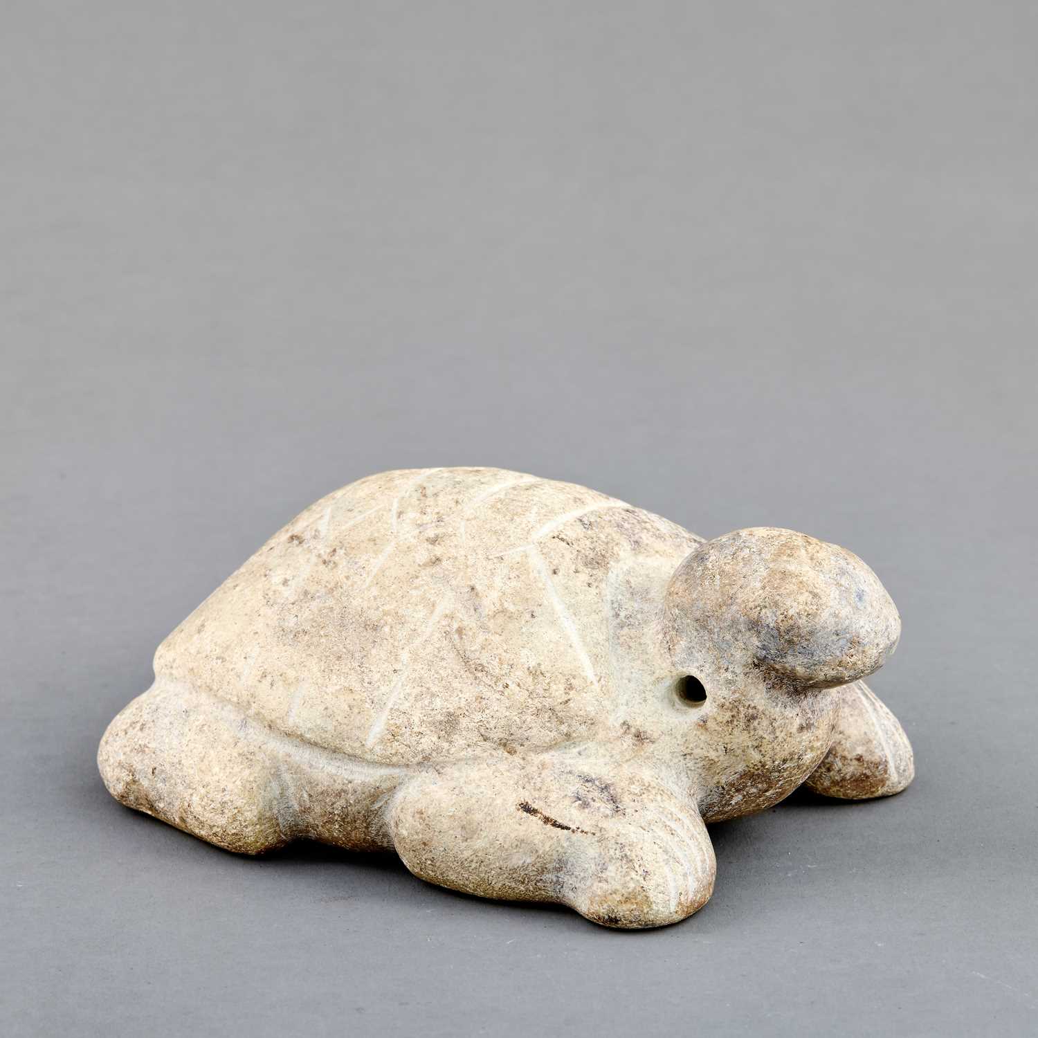 Lot 36 - TURTLE STONE INDIA 19TH CENTURY