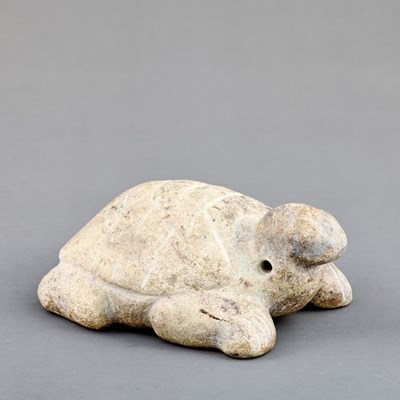 Lot 36 - TURTLE STONE INDIA 19TH CENTURY