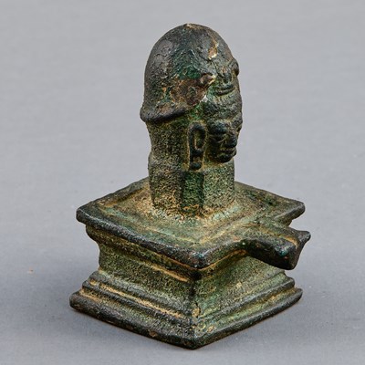 Lot 213 - FACED LINGAM KHMER EMPIRE, ANGKOR PERIOD, CAMBODIA, 12TH CENTURY