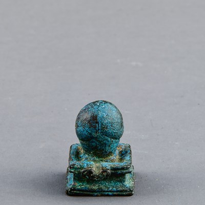Lot 78 - LINGAM AND YONI BRONZE CAMBODIA 13TH CENTURY
