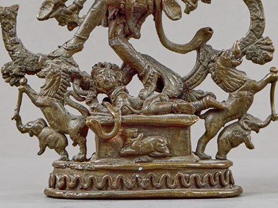 Lot 5 - DANCING SHIVA NATARAJA INDIA 18TH TO 19TH CENTURY