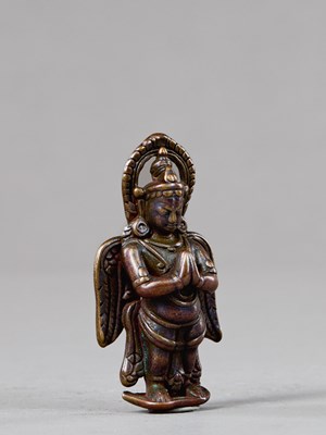 Lot 303 - BRONZE GARUDA, NEPAL, 15TH CENTURY