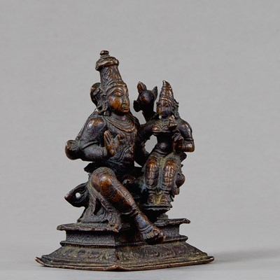 Lot 27 - VISHNU AND LAKSHMI INDIA 16TH CENTURY