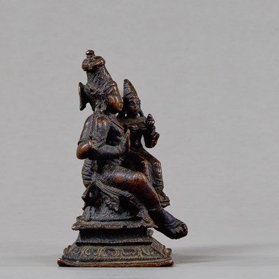 Lot 27 - VISHNU AND LAKSHMI INDIA 16TH CENTURY