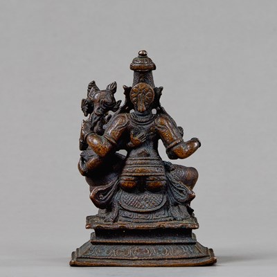 Lot 27 - VISHNU AND LAKSHMI INDIA 16TH CENTURY