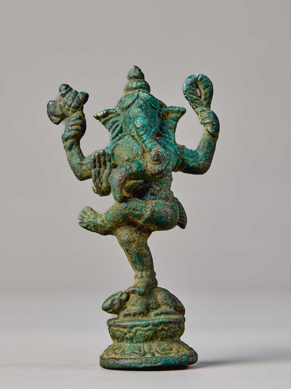 Lot 8 - DANCING GANESHA, KHMER EMPIRE, ANGKOR PERIOD, 12TH CENTURY