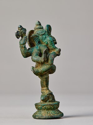Lot 8 - DANCING GANESHA, KHMER EMPIRE, ANGKOR PERIOD, 12TH CENTURY