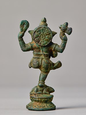 Lot 8 - DANCING GANESHA, KHMER EMPIRE, ANGKOR PERIOD, 12TH CENTURY