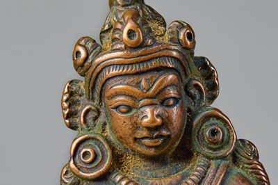 Lot 43 - SEATED JAMBHALA BRONZE TIBET 15TH CENTURY
