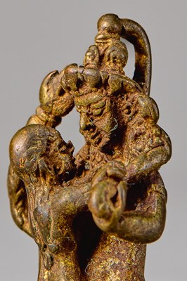 Lot 17 - TANTRIC DEITY IN YAB-YUM WITH CONSORT (SHAKTI), TIBET, 16TH CENTURY