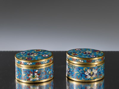 Lot 31 - SET OF CLOISONNE BOXES