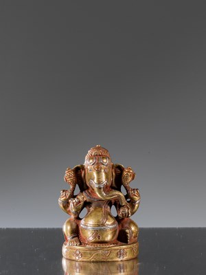 Lot 138 - RARE SEATED GANESHA